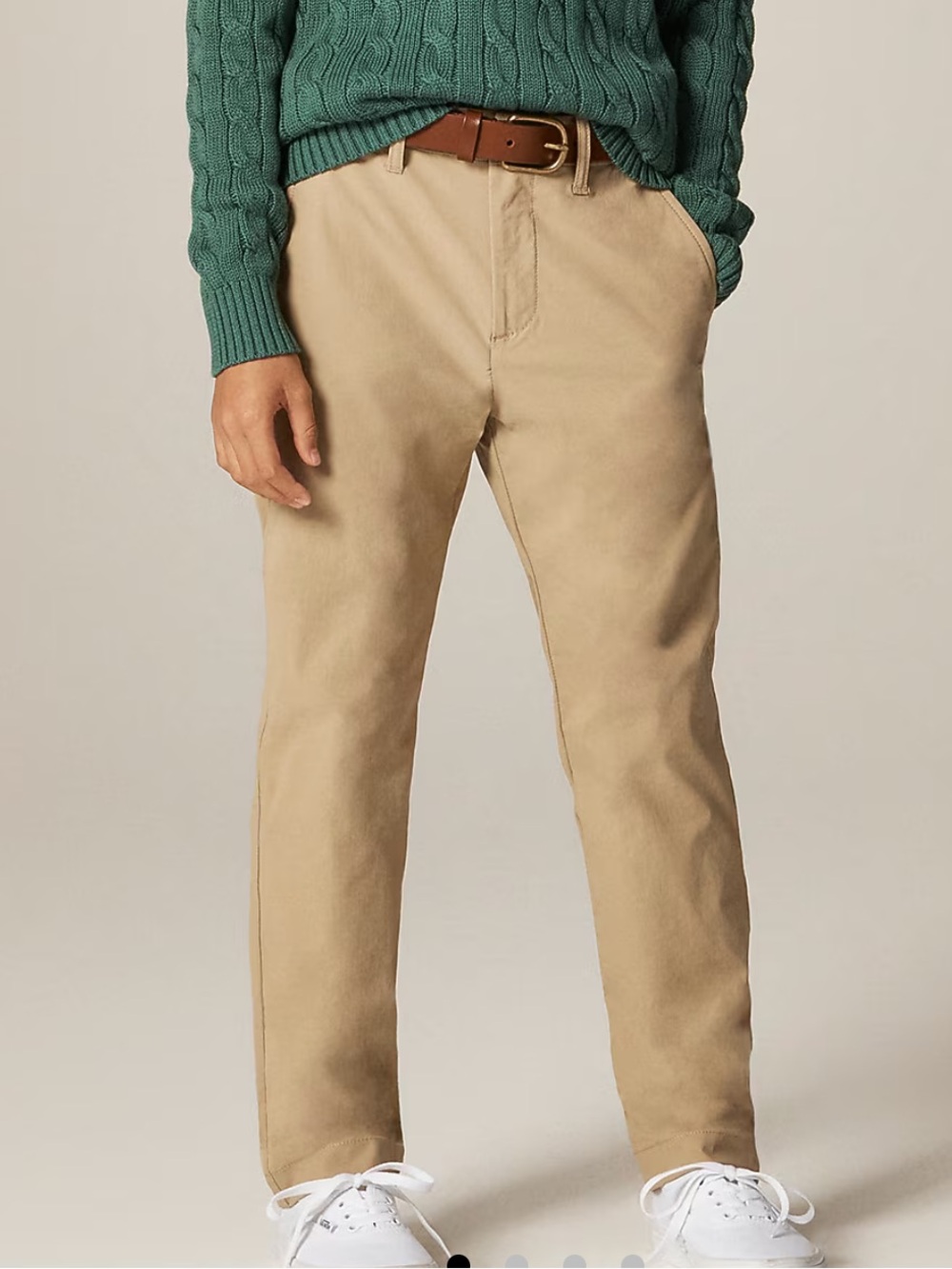 J. Crew Boys' Slim-Fit Tech Pant in Khaki